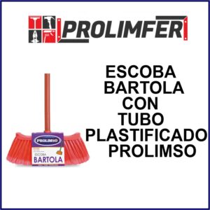 Escoba bartola con tubo plastificado - PROLIMSO 