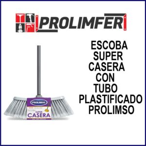 Escoba súper casera con tubo plastificado - PROLIMSO