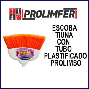 Escoba tiuna con tubo plastificado - PROLIMSO