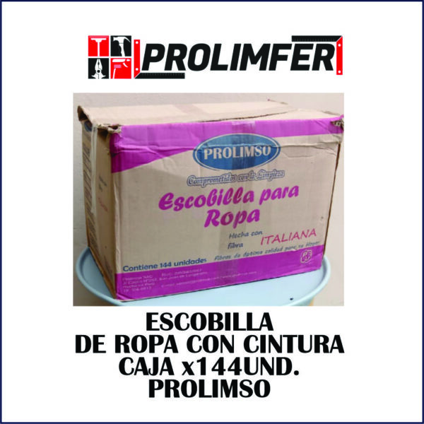 Escobilla de ropa con cintura caja x144und - PROLIMSO