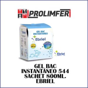 Gel bac instantáneo 544 sachet 800ml - EBRIEL