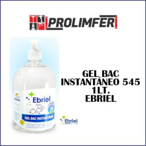 Gel bac instantáneo 545 1lt - EBRIEL