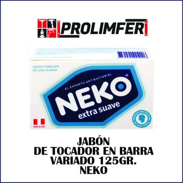 Jabón de tocador en barra variado 125gr - NEKO