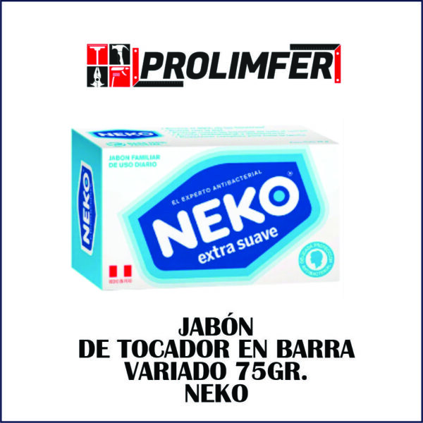 Jabón de tocador en barra variado 75gr - NEKO