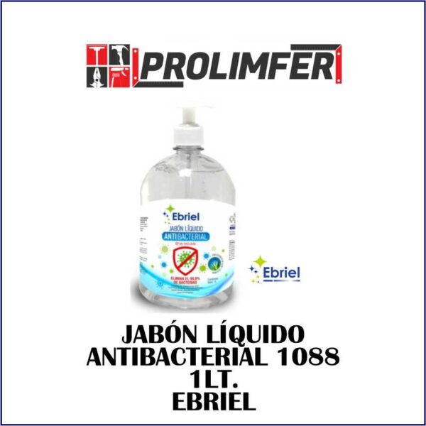 Jabón líquido antibacterial 1088 1lt - EBRIEL