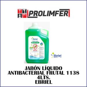 Jabón líquido antibacterial frutal 1138 4lts - EBRIEL