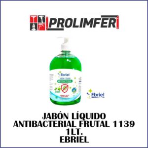 Jabón líquido antibacterial frutal 1139 1lt - EBRIEL