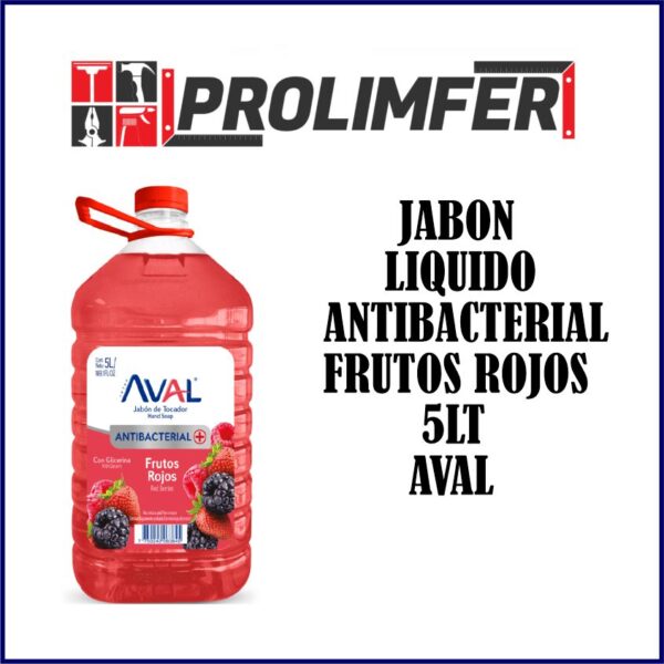 Jabón líquido antibacterial frutos rojos 5lts - SAPOLIO