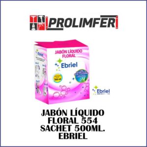 Jabón líquido floral 554 sachet 500ml - EBRIEL