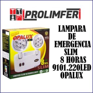Lámpara de emergencia slim 8hrs 9101.220 led - OPALUX
