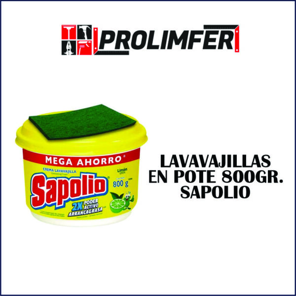 Lavavajilla en pote 800gr - SAPOLIO