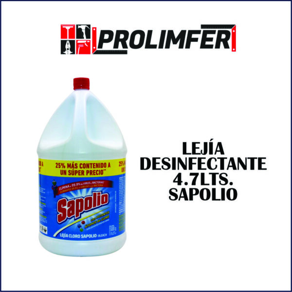 Lejía desinfectante 4.7lts - SAPOLIO