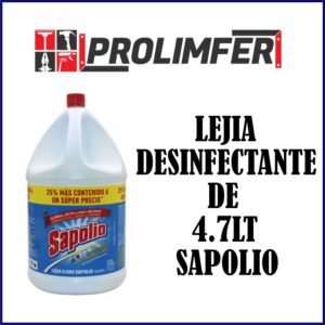 Lejía desinfectante 4.7lts - SAPOLIO