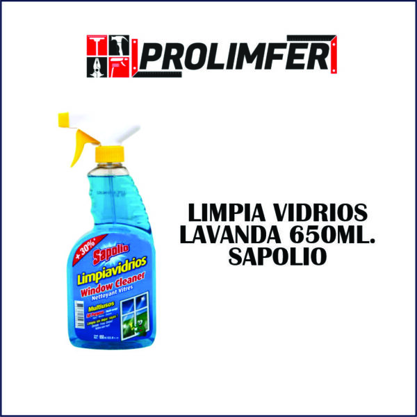 Limpiavidrios lavanda 650ml - SAPOLIO