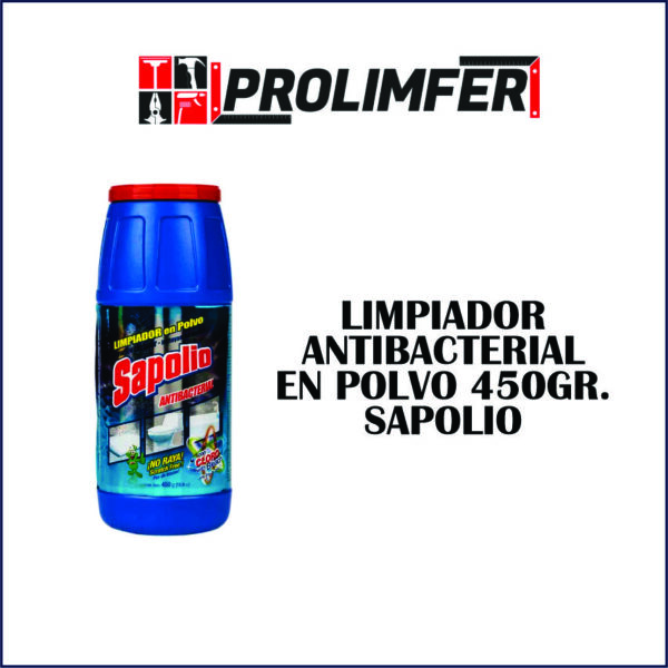 Limpiatodo antibacterial en polvo 450gr - SAPOLIO