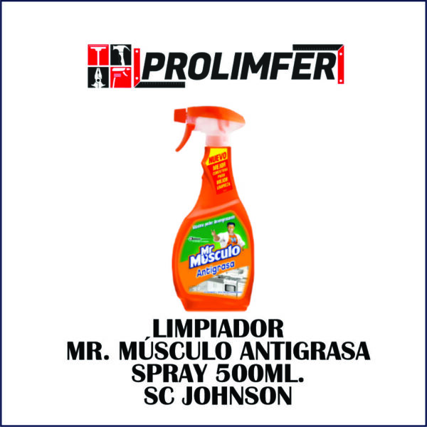 Limpiador Mr. Músculo antigrasa spray 500ml - SC JOHNSON