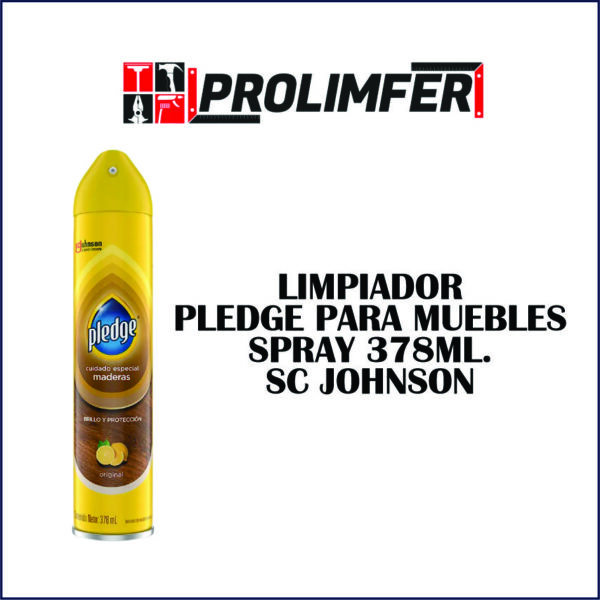 Limpiador Pledge para muebles spray 378ml - SC JOHNSON