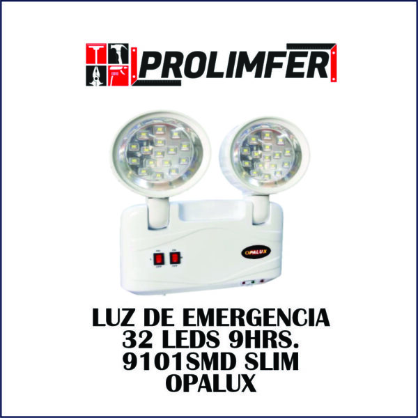 Luz de emergencia 23 leds 9hrs 9101SMD slim - OPALUX