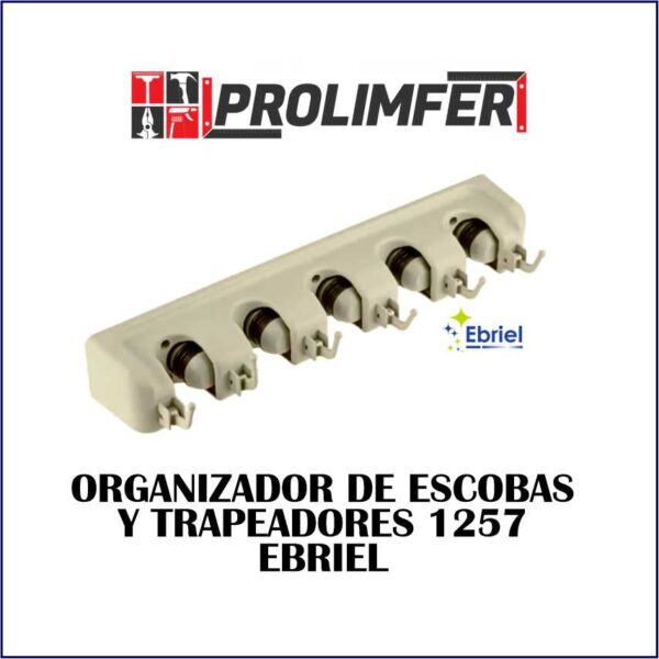 Organizador de escobas y trapeadores 1257 - EBRIEL