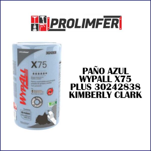 Paño azul Wypall X75 plus 30242838 - KIMBERLY CLARK