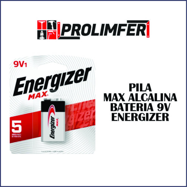 Pila max alcalina bateria 9V - ENERGIZER