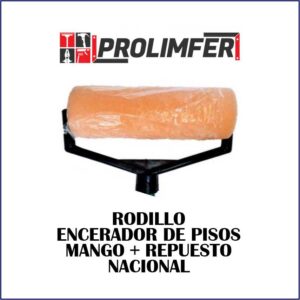 Rodillo encerador de pisos mango + repuesto - NACIONAL