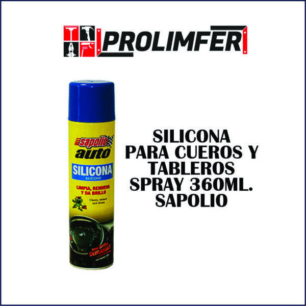 Silicona para cueros y tableros spray 360ml - SAPOLIO