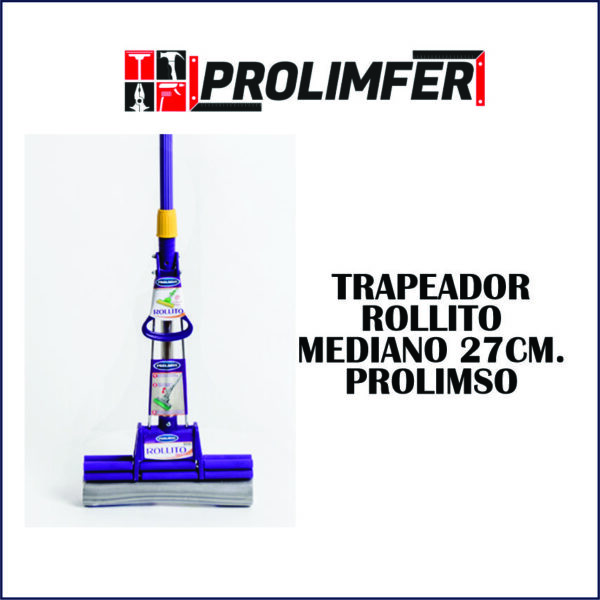 Trapeador rollito mediano 27cm - PROLIMSO