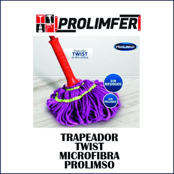 Trapeador twist microfibra - PROLIMSO