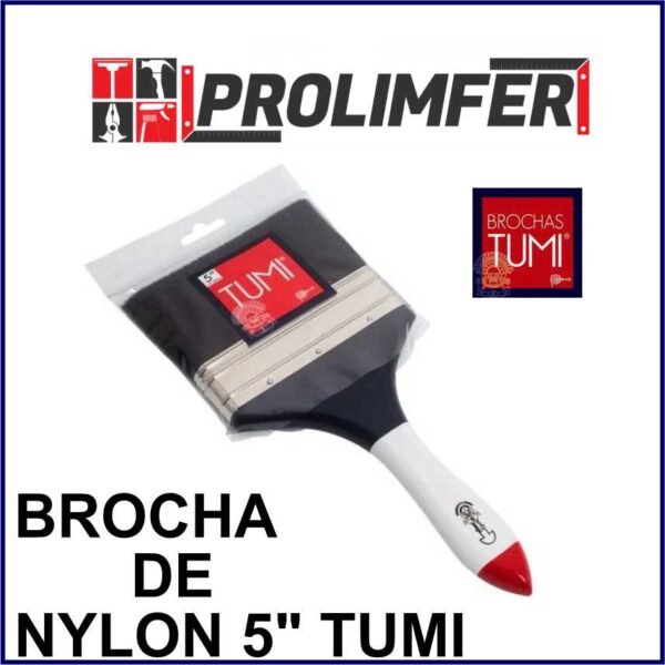 Brocha de nylon de 5” - TUMI