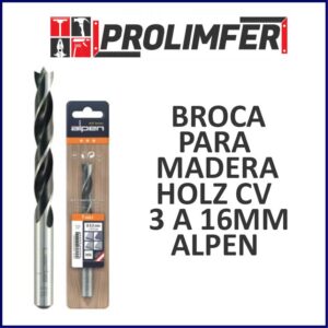 BROCA PARA MADERA HOLZ CV DE 3 A 16MM - ALPEN