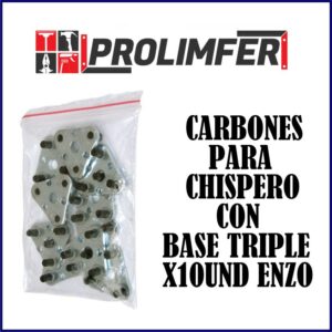 carbones para chispero con base triple x10und - ENZO
