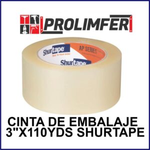 Cinta de embalaje 3"x110yds - SHURTAPE