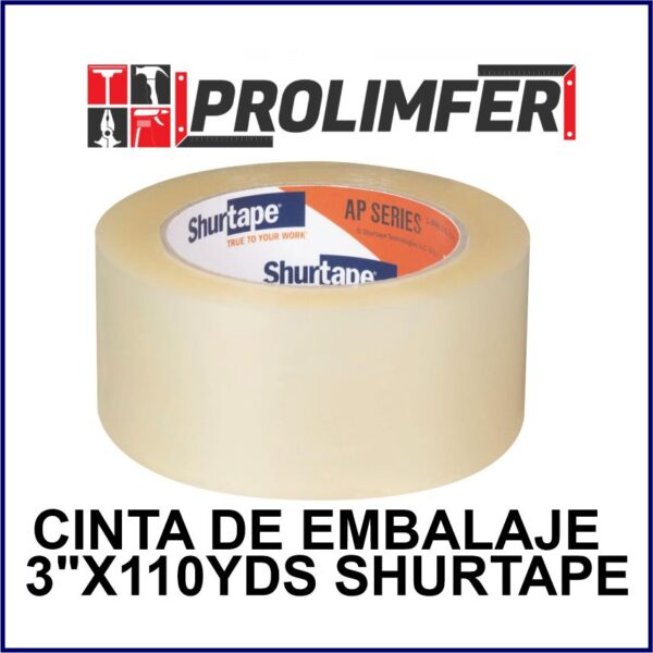 Cinta de embalaje 3"x110yds - SHURTAPE